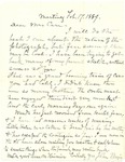 Letter from John Muir to Jeanne Carr 1889 Feb 17 by John Muir