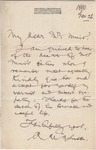 Letter from R. U. Johnson to John Muir, 1890 Nov 26 by R U. Johnson