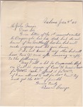 Letter from Francis Geoge to John Muir, 1909 Jan 4 by Francis George