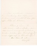 Letter from [O] D. Wright to John Muir no date [1880] by [O] D. Wright