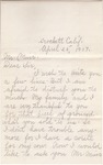 Letter from Martin Urbick to John Muir, 1907 Apr 25 by Martin Urbick