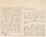 Letter from Olga Zeller to John Muir [1905?] by Olga Zeller