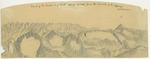 Sierra Nevada - Mountains - Crest of the Sierra South of Mt. Humphreys sketched from the Summit of Humphreys by John Muir