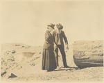 John Muir and unidentified woman at Petrified Forest, Arizona by Helen Muir