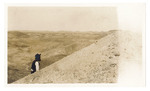 John Muir on hill in desert by unidentified