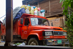 Truck carrying material