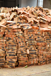 Piles of bricks by Marie Anna Lee