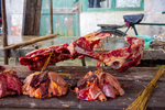 Meat cuts on table by Marie Anna Lee