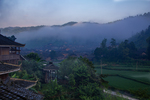 Fog over the village