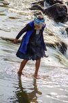 Woman in river