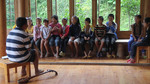 Wu Zhangshi leading children choir practice