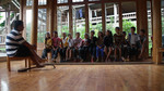 Wu Zhangshi leading the children choir practice