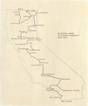 Map of Campaign Tour by George Moscone