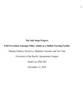 The Safe Steps Project: Fall Prevention Amongst Older Adults in a Skilled Nursing Facility by Maiana Cabrera, Nicole Le, Yen Tran, and Madeline Turcotte