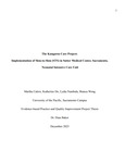 The Kangaroo Care Project: Implementation of Skin-to-Skin (STS) in Sutter Medical Center, Sacramento, Neonatal Intensive Care Unit by Bianca Wong, Katherine Do, Martha Calero, and Lydia Nambala