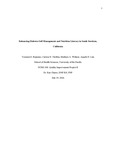 Enhancing Diabetes Self-Management and Nutrition Literacy in South Stockton, California by Yessenia Bejarano, Carissa Chothia, Madisyn Widmer, and Angela Lim