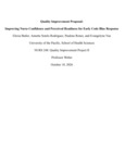 Improving Nurse Confidence and Perceived Readiness for Early Code Blue Response:  A Quality Improvement Project