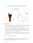 Math 57: Applied Differential Equations I
