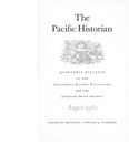 The Pacific Historian, Volume 04, Number 3 (1960)