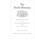 The Pacific Historian, Volume 04, Number 4 (1960)