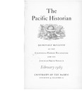 The Pacific Historian, Volume 07, Number 1 (1963)