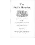 The Pacific Historian, Volume 08, Number 2 (1964)