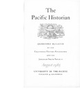 The Pacific Historian, Volume 09, Number 3 (1965)