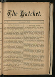 The Hatchet, September 1, 1886 by University of the Pacific