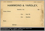 Advertising: Hammond & Yardley by Hammond & Yardley