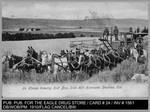 Agriculture: 24 Horses drawing Holt Bros. Sicle Hill Harvester, Stockton, Cal. by Unknown