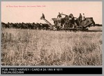 Agriculture: 24 Horse Power Harvester, San Joaquin Valley, Calif. by Fred Harvey