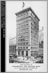 Banks: New Building of Commercial and Savings Bank, N.W. Cor Main and Sutter Strs.., Stockton, Cal. [343 E. Main St.] by Unknown