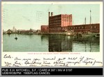 Waterfront: Flour Mills on the Water Front, Stockton, California by Edward H. Mitchell