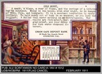 Calendar: February 1911, Union Safe Deposit Bank, 30 N. San Joaquin St. by Unknown