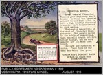 Calendar: Calendar: August 1910, Union Safe Deposit Bank, 30 N. San Joaquin St. by Unknown