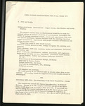 Raymond College Curriculum Brief Course Description (Circa 1968)