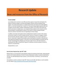 Research Update - March 2022 by Office of Research