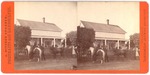 Stockton: (Residence with horses and people by front fence.) by John Pitcher Spooner 1845-1917