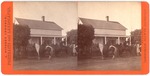 Stockton: (Residence with horses and people by front fence.) by John Pitcher Spooner 1845-1917