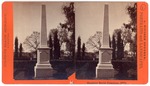 Stockton: "Stockton Rural Cemetery, 1877." (Zenas Fisher monument.) by John Pitcher Spooner 1845-1917