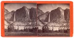 Yosemite Valley: (Cliffs with waterfall.) by John Pitcher Spooner 1845-1917