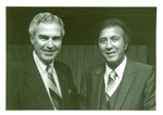 Athletics-University of the Pacific President Stanley McCaffrey and Tom Flores by unknown