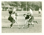 Field hockey-University of the Pacific women's field hockey players during game by unknown