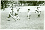 Soccer-University of the Pacific men's soccer team on the field by unknown