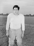 Football-University of the Pacific football player on field by unknown