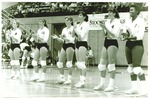 Volleyball-women's-University of the Pacific women's volleyball team on the court by unknown
