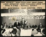 Football-Uiversity of the Pacific coaches and team members at 1947 Quarterback Club Christmas party by Jack A. O'Keefe