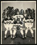 Football-Four unidentified University of the Pacific players on field by unknown
