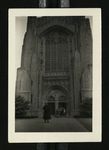Football-People in front of Rockefeller Memorial Chapel at the University of Chicago by W.F. Hodges Photos