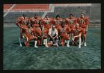 Football-University of the Pacific players on field by unknown